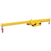 3T Adjustable Mobile Crane Lifting Hoist Truss Jib Boom Bidirectional Dual-purpose Telescoping Boom