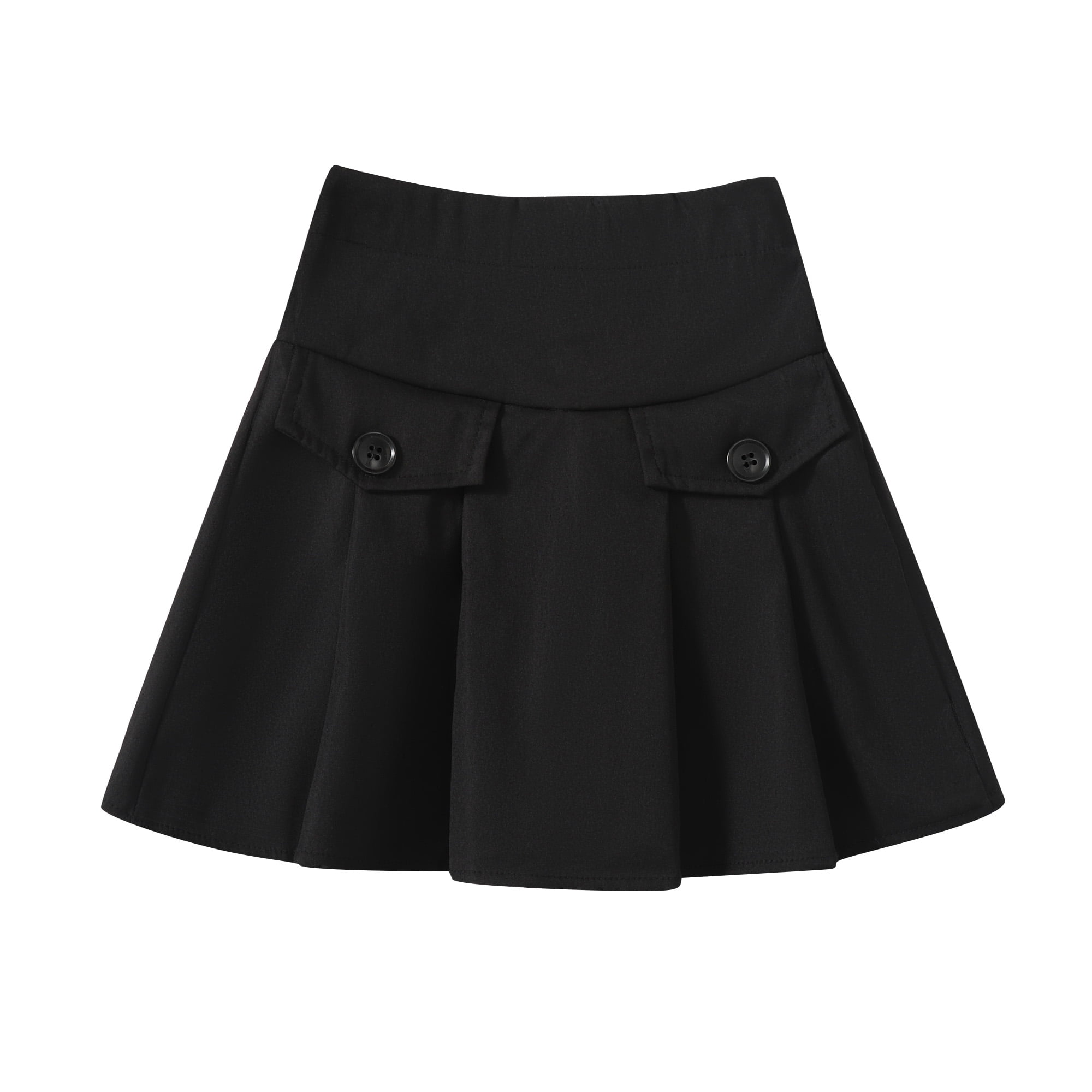 3T Baby Girls Dress 4T Girls Skirt Solid Color Toddler Girls Summer Skirt Black