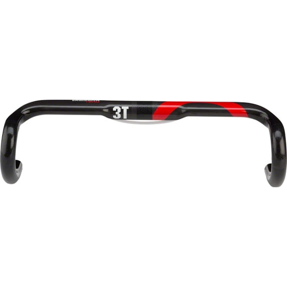 3T Ergonova Team Handlebar: 31.8mm Clamp, 123mm Drop, 77mm Reach, 46cm Width, Black