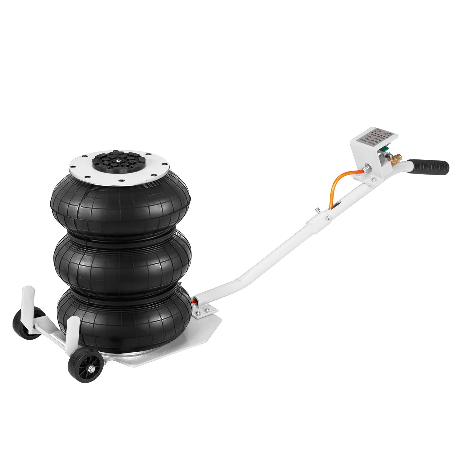 3T Round Handle AirBag Jack, White