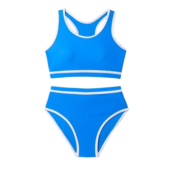 3T Swimsuit Girls 2 Piece Girl Swimsuits Tankini with Shorts Two Piece Bathing Suits Adjustable Straps Tummy Control Swimwear