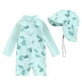 thumbnail image 1 of 3T Swimsuit Girls One Piece Baby/Toddler Boy Swimsuit, One Piece Zipper Rash Guard Sunsuit with UPF 50+ Sun Protection, 1 of 8