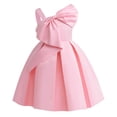 thumbnail image 1 of 3T Toddler Baby Girls Clothes Baby Girls Princess Dress Solid Color Dress 3-4T Girls Party Dress Pink, 1 of 7