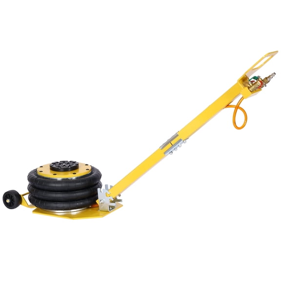 3T Triple Bag Air Jack 6600lbs Lifting Capacity Labor-Saving All-Terrain Car Jack,Yellow