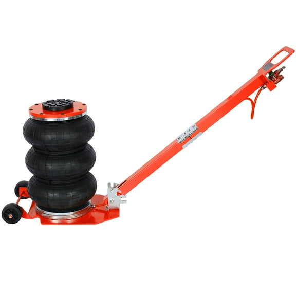 3T Triple Bag Air Jack, Large Capacity 6600 Lbs, G1/4 Air Inlet, 3 Bag Pneumatic Jack, Lifting Range 5.5"-15.5", Easy-Collapsing Terrain, For Cars, SUVs, And Off-road Vehicles