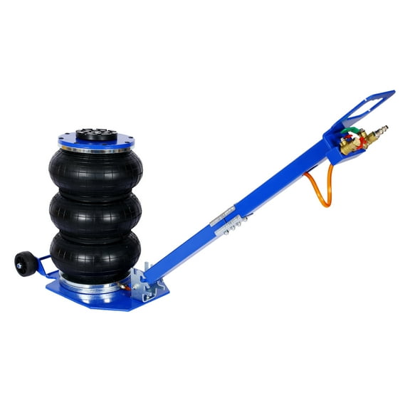 3T Triple Bag Air Jack ,Pneumatic Jack 3 bag ,lifting 16in capacity 6600lbs,easy-collapsing Terrain,Blue color