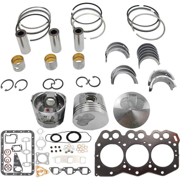 3TN66 Engine Overhaul Rebuild Kit (No cylinder liner and valve) For Yanmar 3TN66 3TN66UJ 3TN66-UJ 3TNE66-N1C Engine For John Deere 240 415 330 332 655 Tractor 119270-22010 11927022010