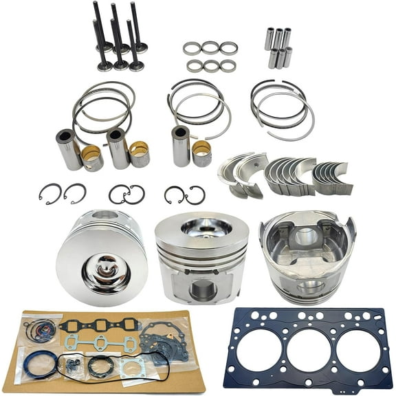 3TNE78 Engine Overhaul Rebuild Kit (No cylinder liner) For Yanmar 3TNE78 3TNE78A Engine FT250 Utility Vehicle For Kobelco SK025 Z63 Excavator F210H F-7H F-21EX FE-240 Tractor 129403-22010