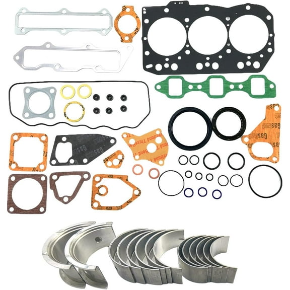 3TNE82 Metal Kit + Full Gasket Kit For Yanmar 3TNE82 3TNE82A 3TNE82A-ETB 3TNE82A-B1A 3TNE82AC Engine For Komatsu 3D82 Engine PC10 PC15 PC20 PC28 PC25 STD Bearing kit set