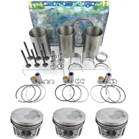 3TNM74 Engine Overhaul Rebuild Kit Compatible Compatible with Yanmar Engine SCT1 SA221 Tractor 3TNM74F-SAKV Engine Mini Excavator Generator
