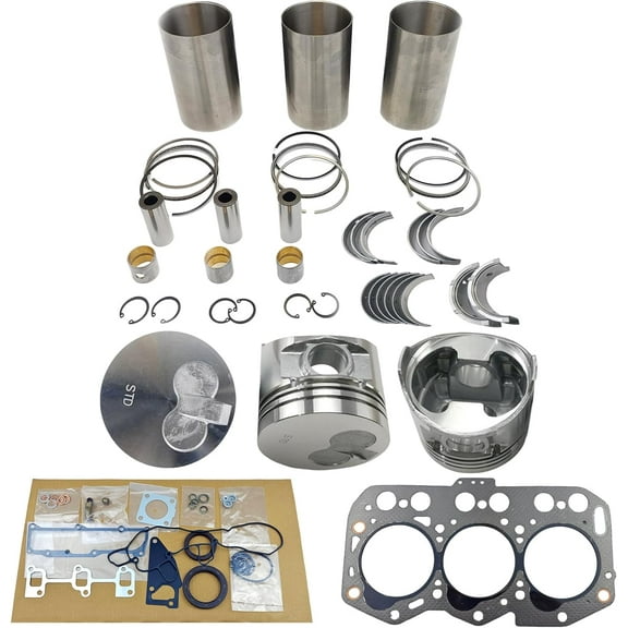3TNV76 Engine Overhaul Rebuild Kit (No valve set) For Yanmar 3TNV76 3D76E Engine For John Deere 1435 X950R X495 Tractor For Caterpillar 301.7D 301.7DCR Engine 119717-22080 11971722080
