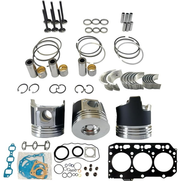 3TNV84 Engine Overhaul Rebuild Kit (No cylinder liner) For Yanmar 3TNV84 TNV84T 3D84E Engine For John Deere Tractor For Komatsu 3D84E-3 3D84E-5 PC35R-8 PC30R-8 PC30MR Excavator 129508-22080