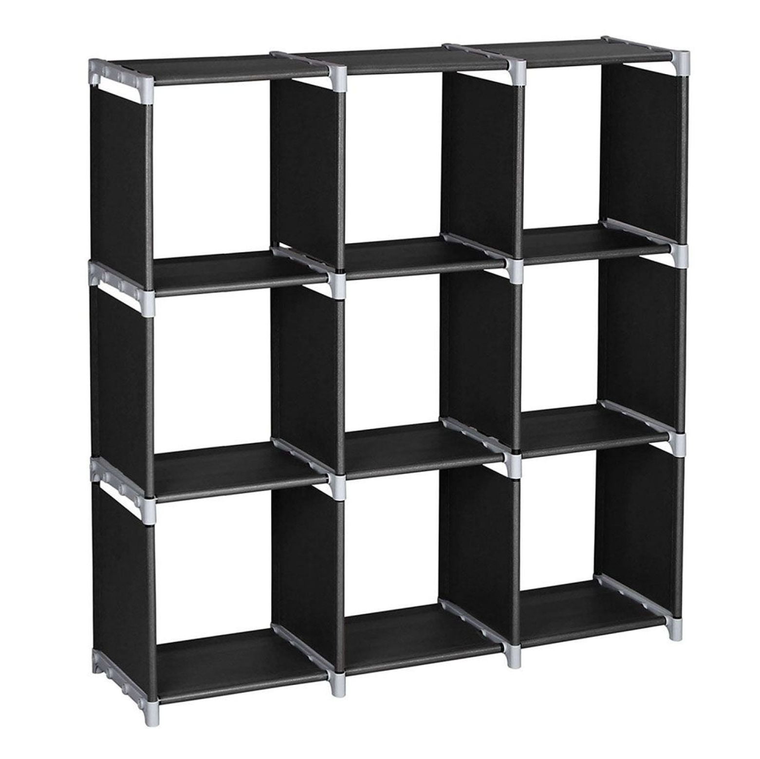 3Tier 9 Compartment Storage Cube Closet Organizer Shelf 9 Cubes ...