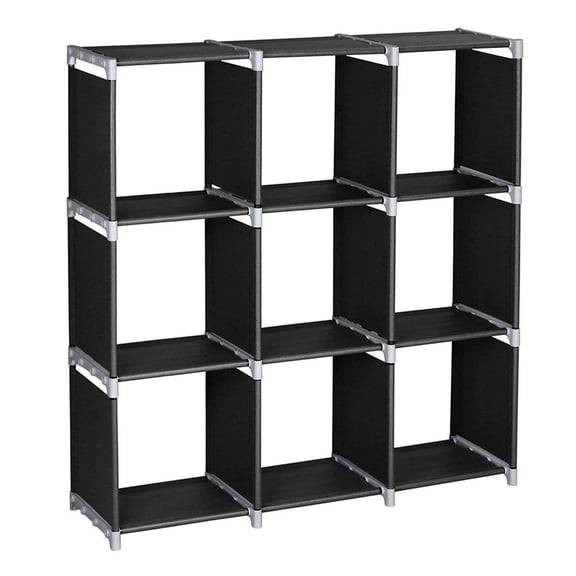 3Tier 9 Compartment Storage Cube Closet Organizer Shelf 9 CubesBookcase Storage