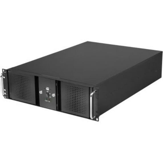 3U Rackmount Black Steel Chassis