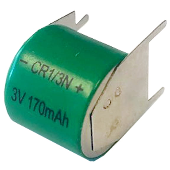 3V 170mAh 3Pin CMOS Memory Lithium Battery Compatible with CR1/3N-FT1, COMP-15-3