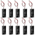 thumbnail image 1 of 3V Battery Holder Case Storage Box 2 x 1.5V AAA Batteries Line 10Pcs, 1 of 4