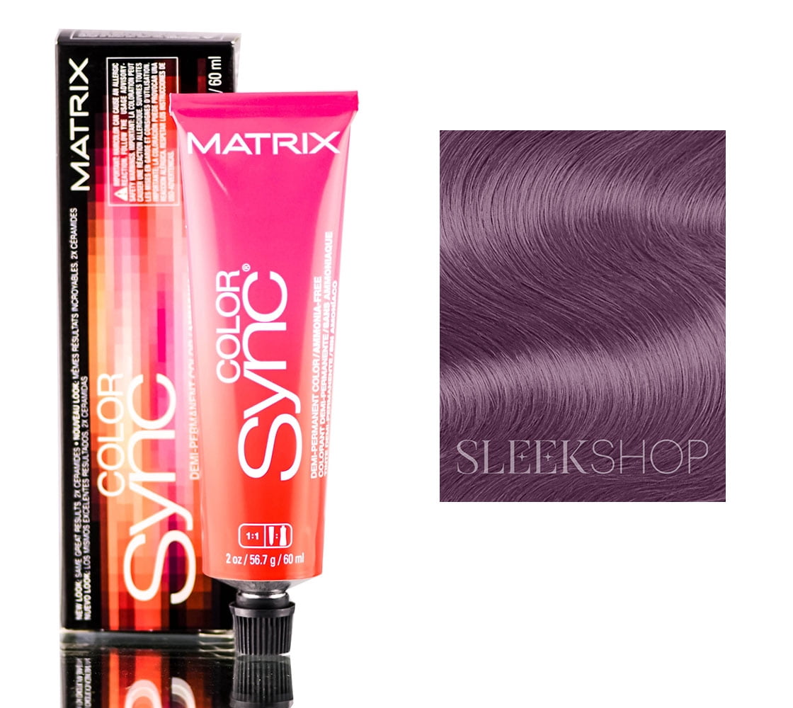 {3VV - Darkest Brown Violet Violet} Matrix SoColor Sync Demi Pre-Bonded ...