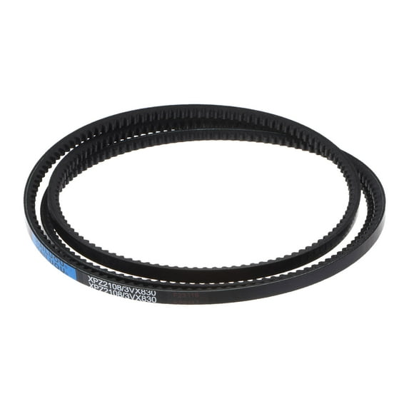 3VX830 Rubber V-Belt, Raw Edge Cogged Industrial V Belts 83" Length x 0.38" Width x 0.32" Thick