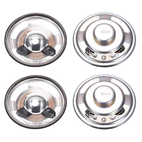 3W 4 Ohm,DIY Magnetic Speaker 50mm Round Shape Replacement Loudspeaker for 4pcs
