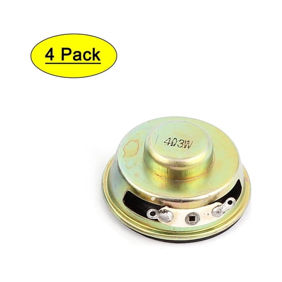 3W 40mm Diameter 4 Ohm Internal Magnet Speaker Loudspeaker 4Pcs