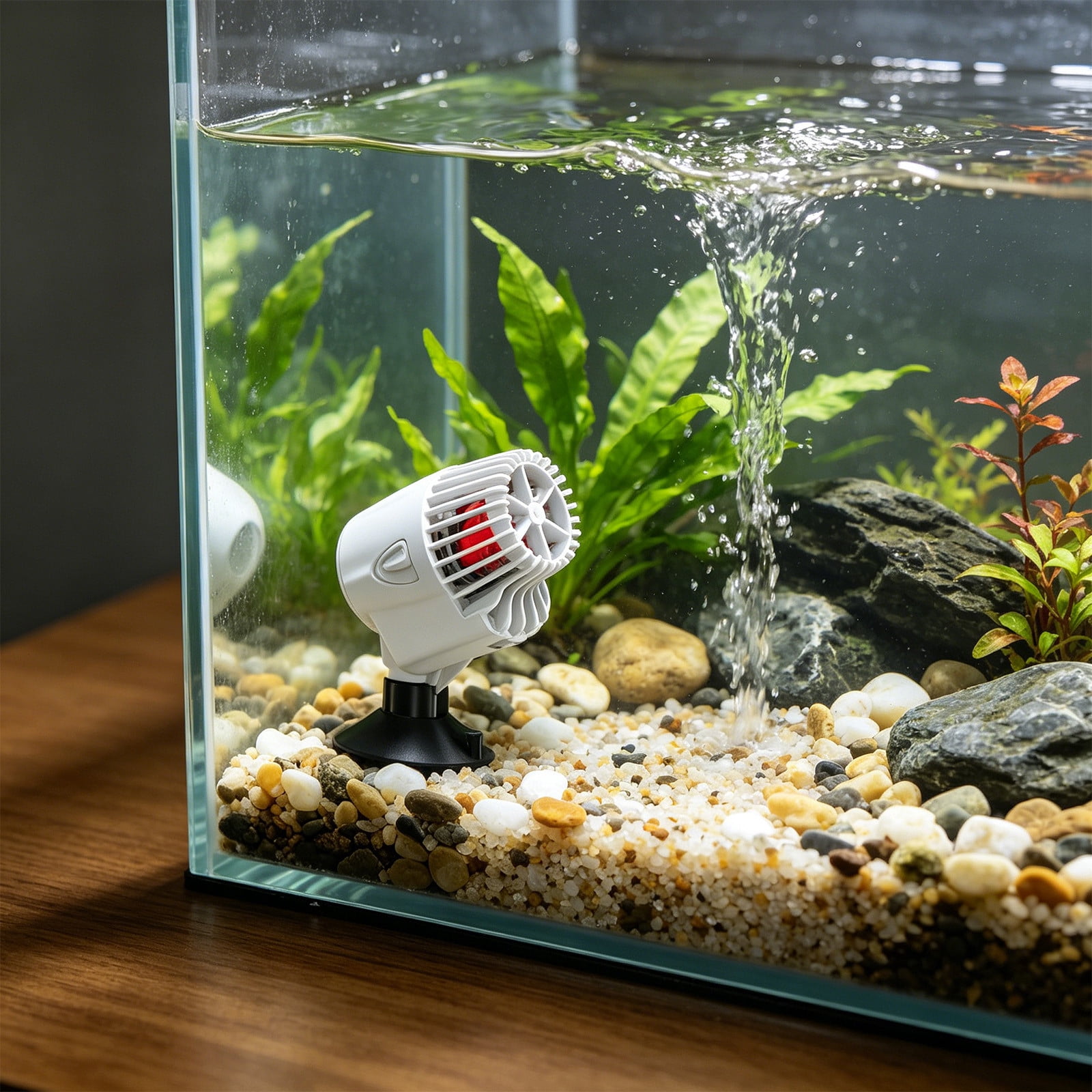 3W Aquarium Wave Maker Pump, Adjustable Circulation Water Pump For Fish Tank, Submersible Water Flow Pump For Freshwater & Saltwater Tanks