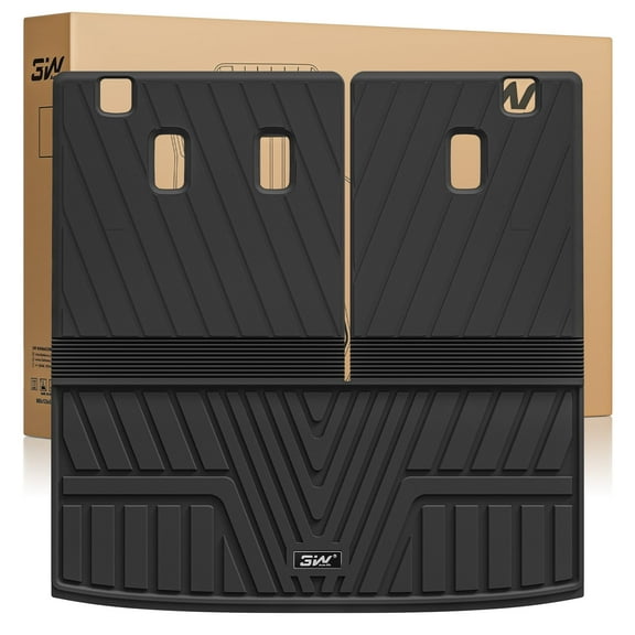 3W Back Seat Cover & Cargo Liner For Honda Pilot 2023 2024 2025 Custom Fit All Weather Car Mats,Honda Pilot Accessories Odorless Anti-Slip TPE Trunk Mats