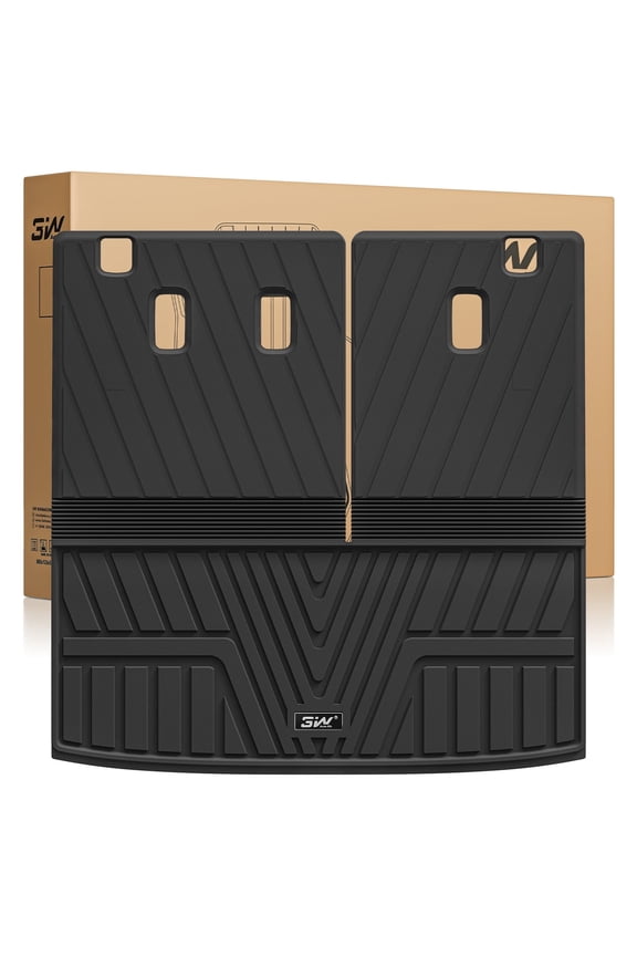 Back Seat Cover & Cargo Liner For Honda Pilot 2023 2024 2025 Custom Fit All Weather Car Mats,Honda Pilot Accessories Odorless Anti-Slip TPE Trunk Mats