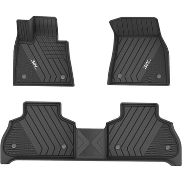 Custom All-Weather Floor Mats For GMC Acadia 6-Seat 2017-2023 - TPE Cargo Liner With Backrest & Door Sill Guards