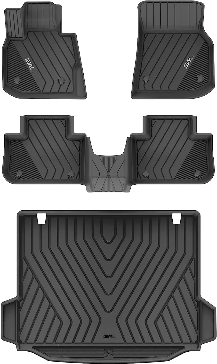 3W Car Floor Mats for BMW X3 X4 20i 30i 30e M40i Floor Mats & Cargo
