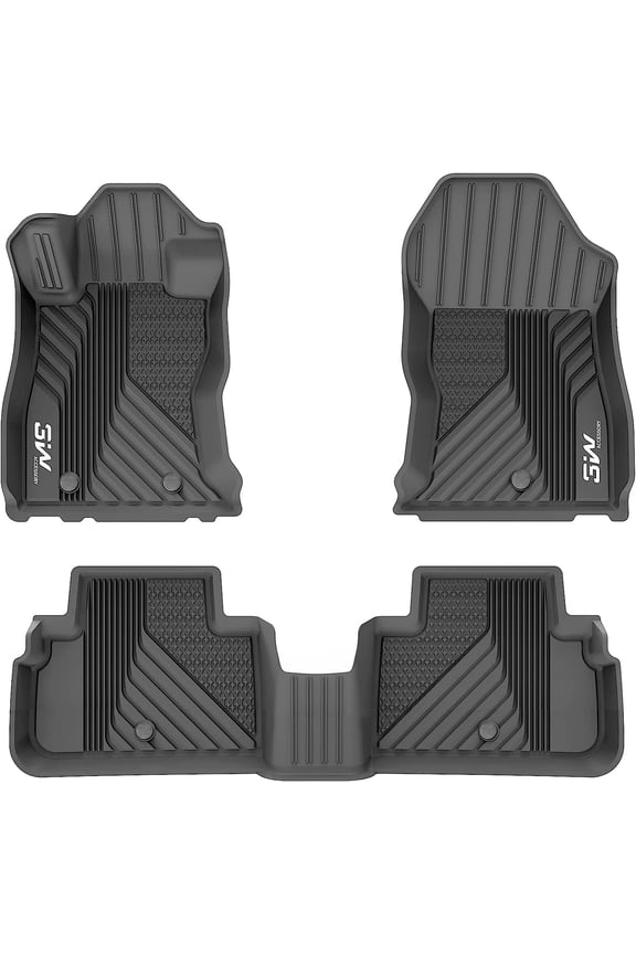 Car Floor Mats Liners for 2019-2023 Subaru Forester, All-Weather Mats Floor Liner Set, TPE Material, Black