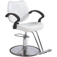 thumbnail image 1 of FDW Classic Hydraulic Barber Chair, for Salon Beauty Spa Haircutting Hair Styling, Barber Shop Equipment, Heavy Duty Frame (White）, 1 of 7
