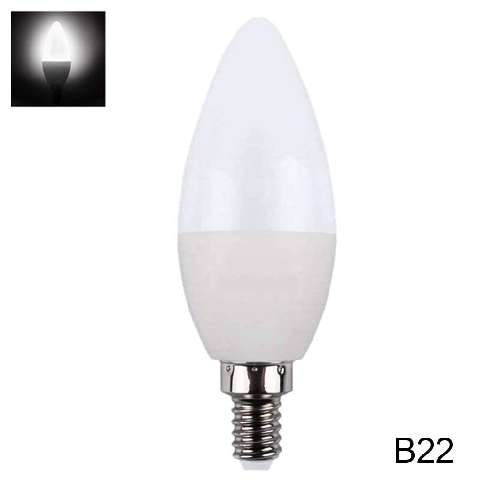 3W E27/E14/E12/B22 RGB Color Changing LED Candle Light Bulb with Remote  Control 
