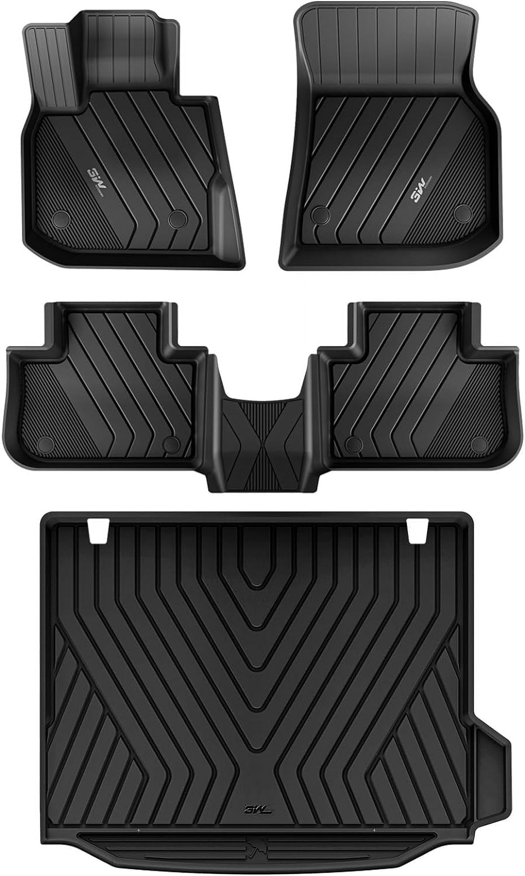 3W Floor Mats & Cargo Liner Fit For 20182024 BMW X3 & 20192024 X4
