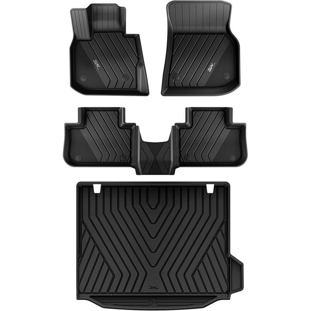 3W Floor Mats & Cargo Liner Fit For 20182024 BMW X3 & 20192024 X4