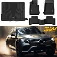 thumbnail image 2 of 3W Waterproof TPE Floor Mats For 2020-2025 Mercedes-Benz GLE SUV (all Rows). Black, Heavy-duty Liner With Raised Edges. Lifetime Warranty. 2 of 6