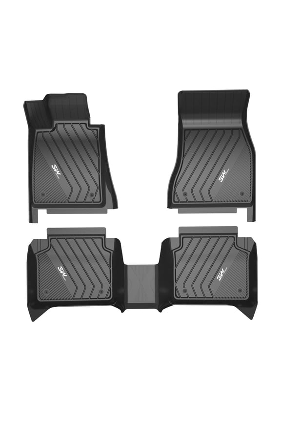 Floor Mats Compatible for BMW X3 2018-2023, TPE All Weather Custom Fit Floor Liner for BMW X3 30iX3 M40iX3 30eX3M, First and Second Row Full Set Car Mats Black