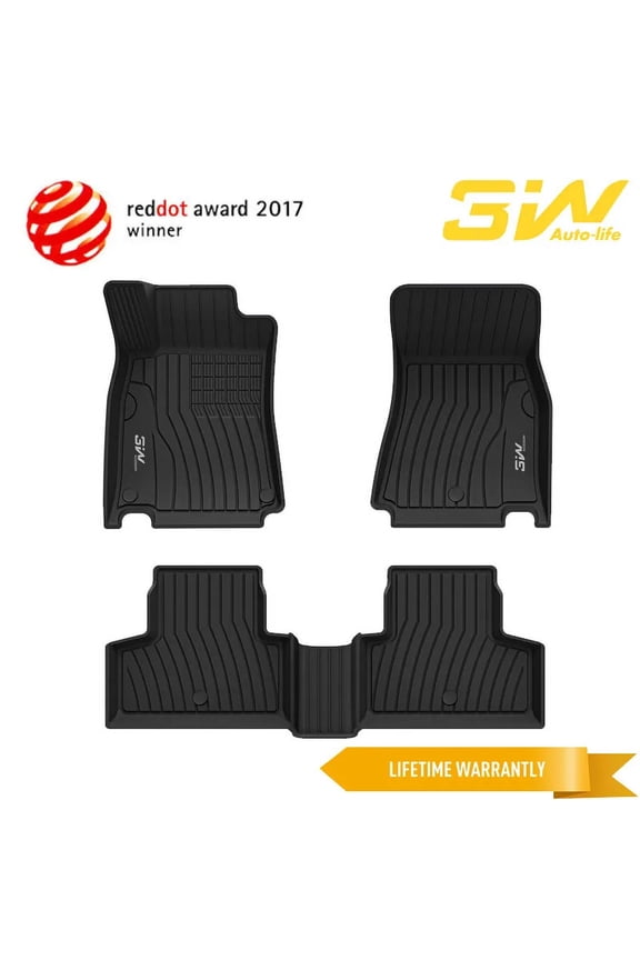 Floor Mats Floor Liner for Mercedez Benz GLB 2020-2023 TPE All Weather Custom Fit for Benz GLB 1st & 2nd Row Full Set Car Liners Black