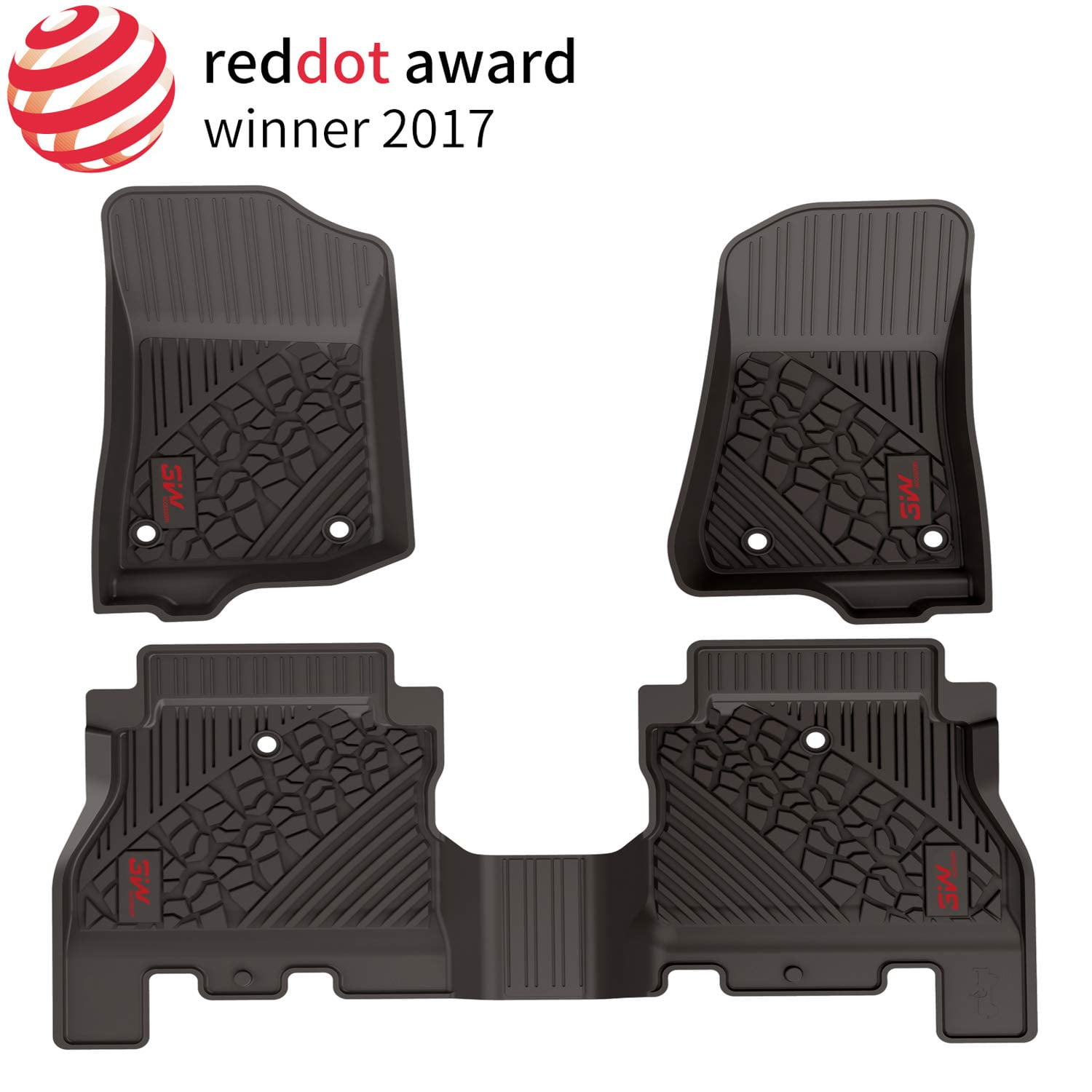 3W Floor Mats for Jeep Wrangler JL 2018 2019 2020 Heavy Duty
