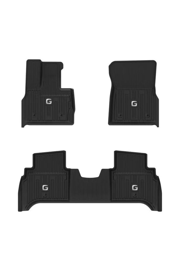 Floor Mats for Mercedes Benz G Class (2019-2023), TPE All Weather Custom Fit Floor Liner for Benz G Class,1st & 2nd Row Full Set TPE Car Mats, Black