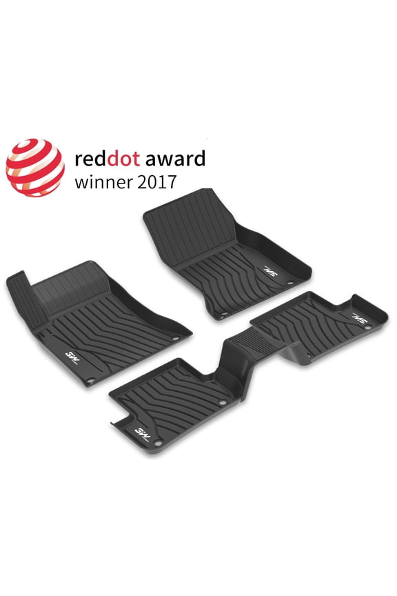 Floor Mats for Mercedes Benz GLS (2017-2019) - Front and Rear 2 Rows All Weather Floor Liners Heavy Duty Custom Fit TPE Floor Carpet Mats Liner, Black