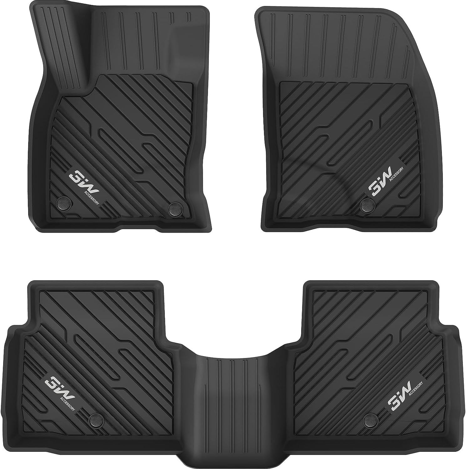 3W Floor Mats for Ford Escape 2020-2023(NO Hybrid), Custom Fit Floor