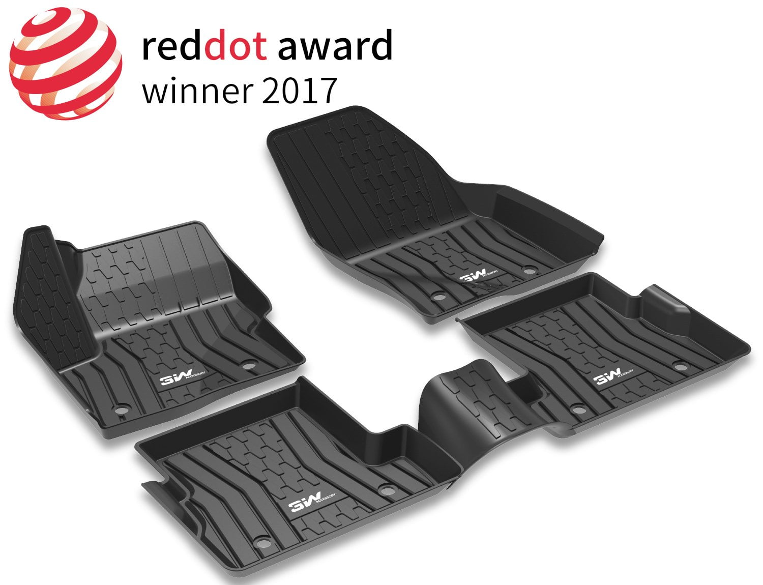 3W Floor Mats for Lincoln MKC (20152019) Carpet Liner with Harmless