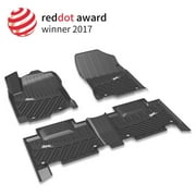 3W Floor Mats for Nissan Altima 2019 2020 - Heavy Duty Front&Rear 2 Rows TPE All Weather Custom Fit Floor Liner, Black