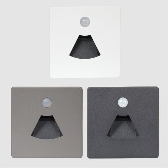 3W LED Motion Sensor Night Light LED Embedded Stair Step Waterproof Light with Motion Sensor for RV Boat Ship Trailer,C