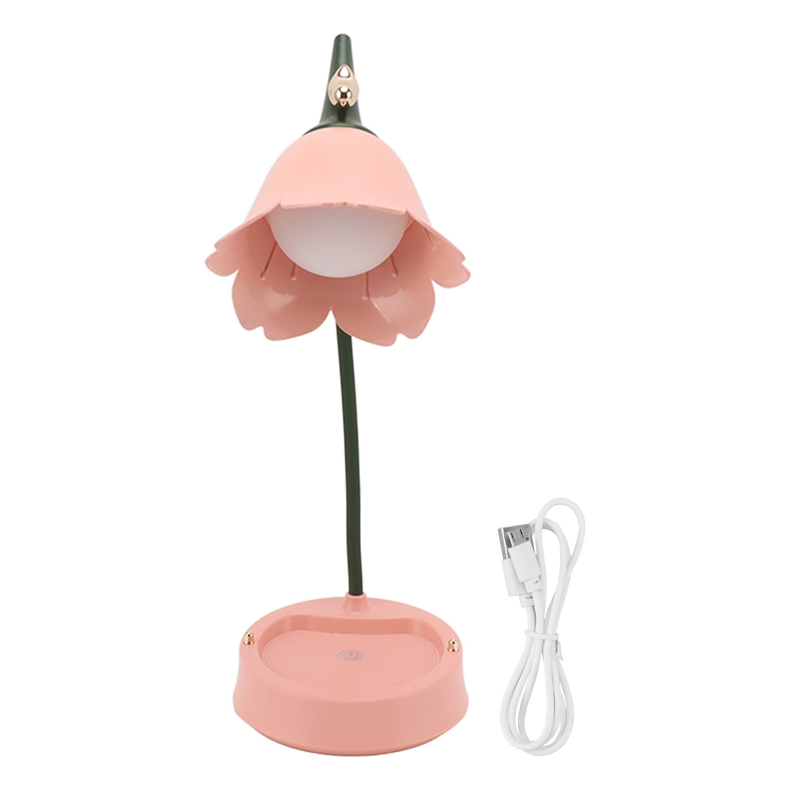 3w led touch desk lamp 3 gear dimmable foldable petal shape desktop