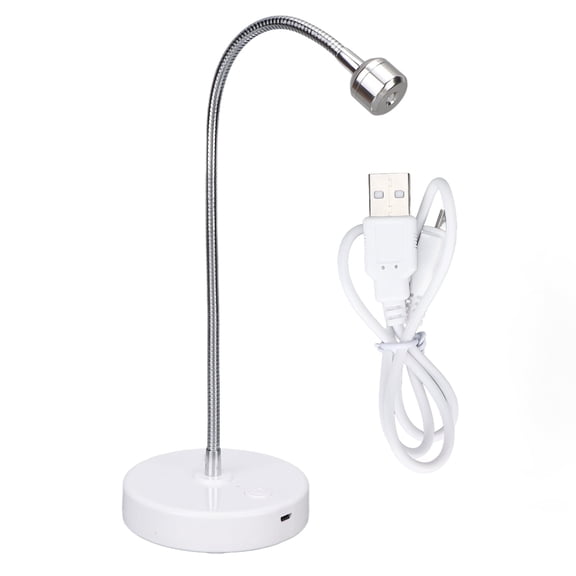 3W LED UV Nail Lamp Gel Polish Drying Lamp USB Gooseneck Light Rotatable Nail Dryer Quick Dry Nail Polish Curing Lamp for Salon Home DIY