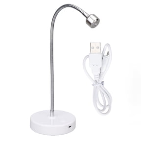 3W LED UV Nail Lamp Gel Polish Drying Lamp USB Gooseneck Light Rotatable Nail Dryer Quick Dry Nail Polish Curing Lamp for Salon Home DIY