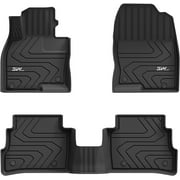 3W Mazda CX5 Floor Mats مناسب للفترة 2017-2023 ، TPE All Weather Protection Custom Fit Car Mats for Mazda CX-5 Floor Liner Front & Rear Full Set Black