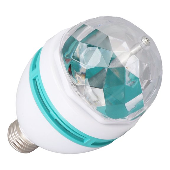 3W RGB LED Dancing Light Bulb with E26 Base, Rotating Strobe Effect for Party Wedding, 85-260V, ABS/PC, 5.7x3.1 Inch